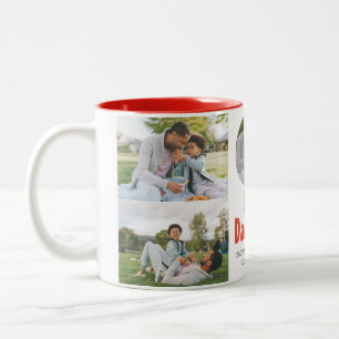 Elegantes einfaches Best Vater Ever Fathers Day Fo Zweifarbige Tasse