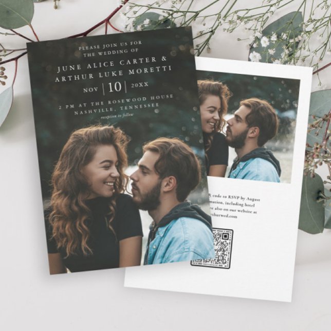 Elegantes einfaches Budget Foto Hochzeit speichern (Von Creator hochgeladen)