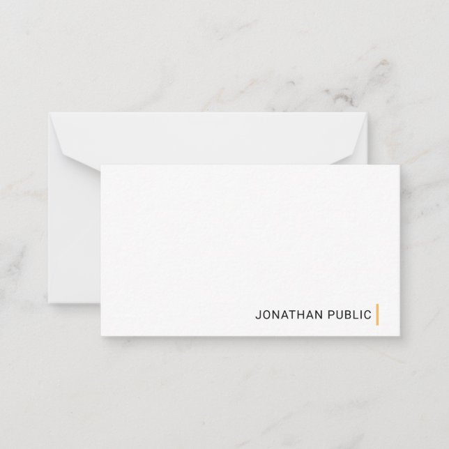 Elegantes, einfaches Design, kundenspezifische Vor Mitteilungskarte (Vorderseite)