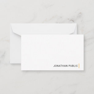 Elegantes, einfaches Design, kundenspezifische Vor Mitteilungskarte