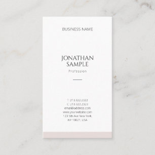 Elegantes, einfaches Design Modernes Template Beru Visitenkarte