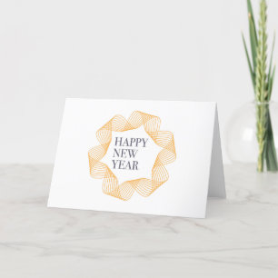 Elegantes, einfaches Design von "Happy New Year" Feiertagskarte