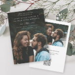 Elegantes einfaches Foto Hochzeit speichern Sie da Einladung<br><div class="desc">Elegantes Simple Foto Wedding Save the Date Einladung mit minimaler Typografie und Foto auf der Vorderseite. Die Rückseite hat eine Hochzeitswebsite und QR-Code.</div>