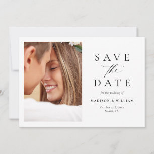 Elegantes einfaches Foto Save the Date