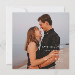 Elegantes einfaches Foto Save The Date