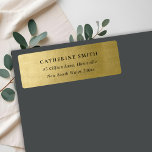 ELEGANTES, EINFACHES IMITAT GOLD ADRESSE ETIKETT<br><div class="desc">Wenn Sie weitere Anpassungen benötigen,  schreiben Sie mir bitte an yellowfebstudio@gmail.com</div>