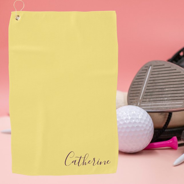 Elegantes Einfaches Klassisches Modernes Monogramm Golfhandtuch (Von Creator hochgeladen)