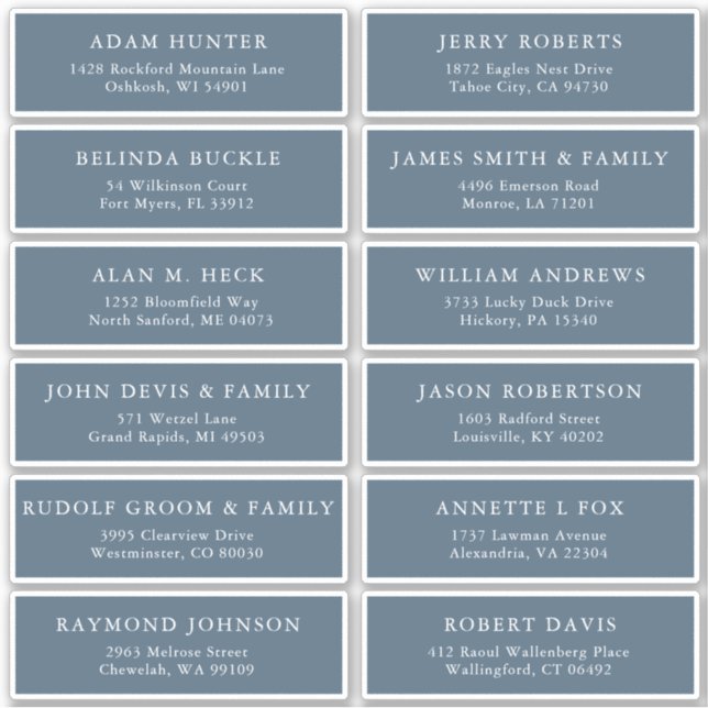 Elegantes, einfaches Minimalistisches, modernes Ad Aufkleber (Vorderseite)