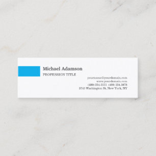 Elegantes einfaches minimalistisches Profil Mini Visitenkarte