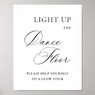 Elegantes einfaches Minimalistisches Tanzgeld Hoch Poster