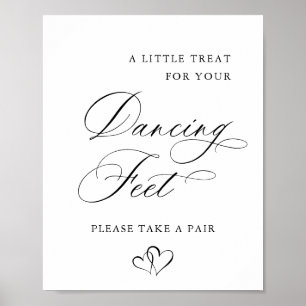 Elegantes einfaches Minimalistisches Tanzgeld Hoch Poster