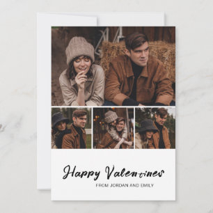 Elegantes einfaches, modernes Foto zum Valentinsta Feiertagskarte