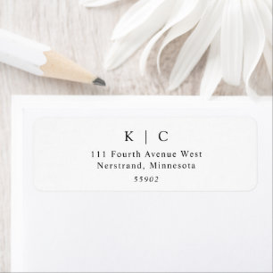 Elegantes einfaches, modernes Hochzeitsrücksendesi