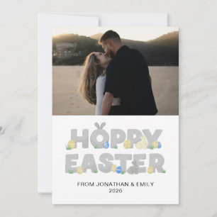 Elegantes einfaches modernes Muster Frohe Ostern F Feiertagskarte