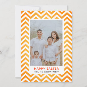 Elegantes einfaches modernes Muster Frohe Ostern F Feiertagskarte
