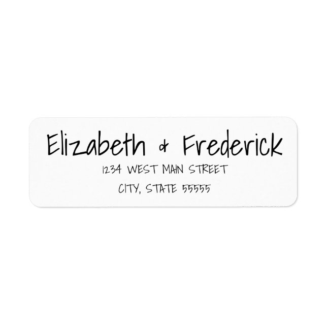 Elegantes einfaches Rückgabezeichen (Vorne)