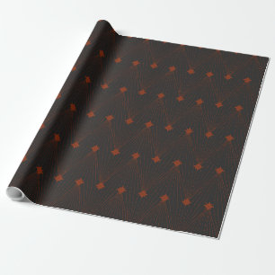 Elegantes einfaches Schwarz und Rot Weihnachten Geschenkpapier