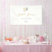 Elegantes einfaches Schwarz-weißes Gold Brautparty