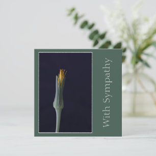 Elegantes Einfaches Single Blume Personalisiertes Karte