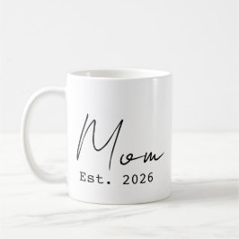 Elegantes, einfaches Skript Neue Mama gegründet 20 Kaffeetasse
