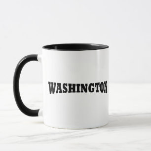Elegantes einfaches Skript Washington DC Tasse