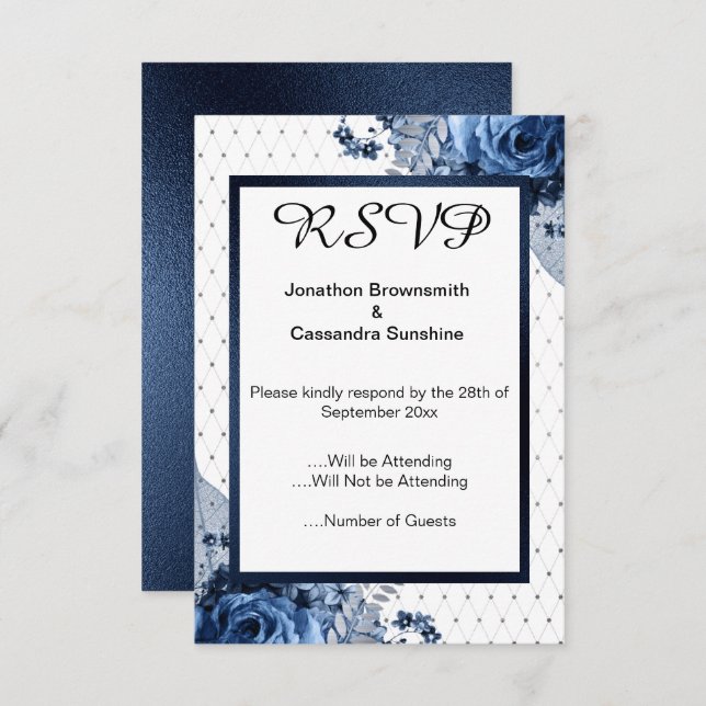 ELEGANTES EINFACHES UAWG EINLADUNG (Vorne/Hinten)