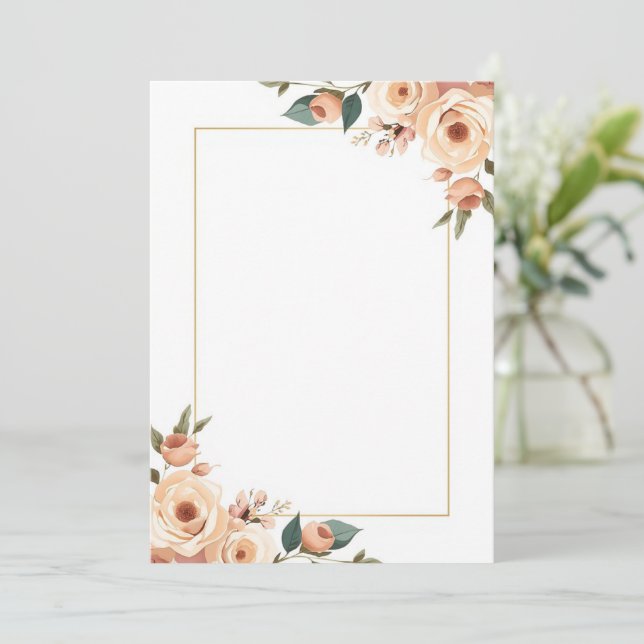 Elegantes Einladungsdesign Einladung (Stehend Vorderseite)