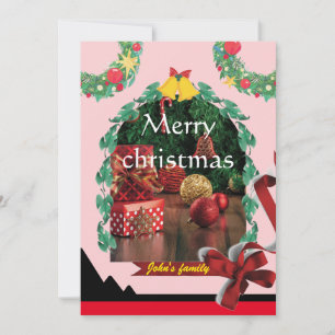 Elegantes, einzigartiges Arch Foto schick fröhlich Feiertagskarte