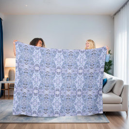 Elegantes, eisblaues Mosaik, modern Fleecedecke