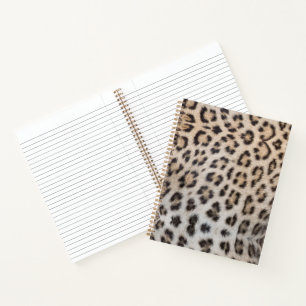 Elegantes, elegantes Leopardenmuster Notizbuch