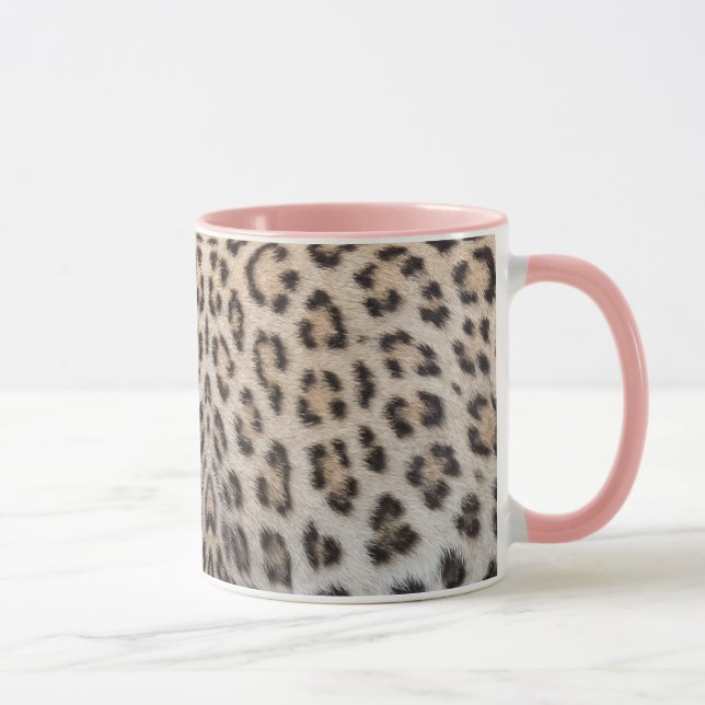 Elegantes, elegantes Leopardenmuster Tasse (Rechts)