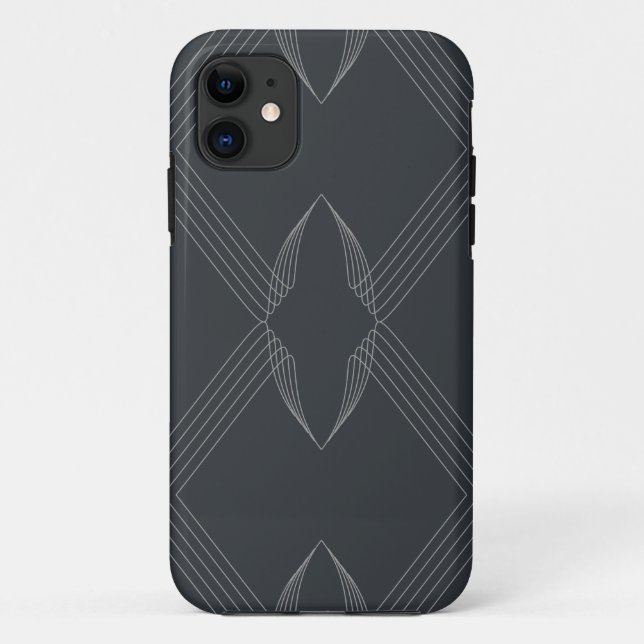 Elegantes, elegantes, luxuriöses, einfaches Linien Case-Mate iPhone Hülle (Rückseite)