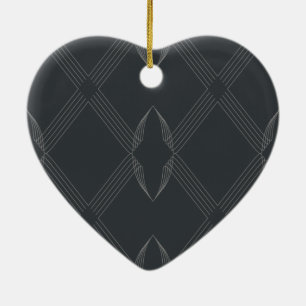 Elegantes, elegantes, luxuriöses, einfaches Linien Keramik Ornament