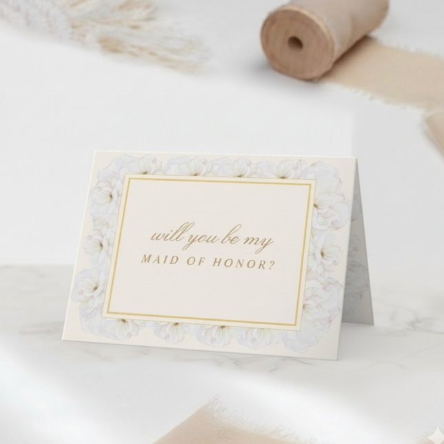 Elegantes Elfenbein Blumen werdet ihr die TRAUZEUG Dankeskarte (Von Creator hochgeladen)