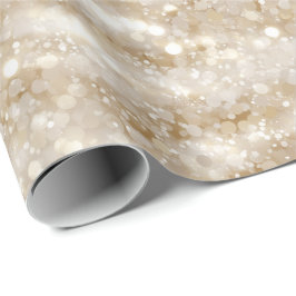 Elegantes Elfenbein-Perlen-Cream-Glitter-Muster Geschenkpapier