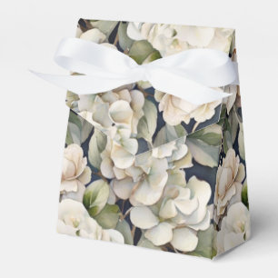 Elegantes Elfenbein, rosa grüne Marine, Aquarellbl Geschenkschachtel