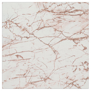 Elegantes Elfenbeinweißes Imitat Rose Goldmarmor  Stoff