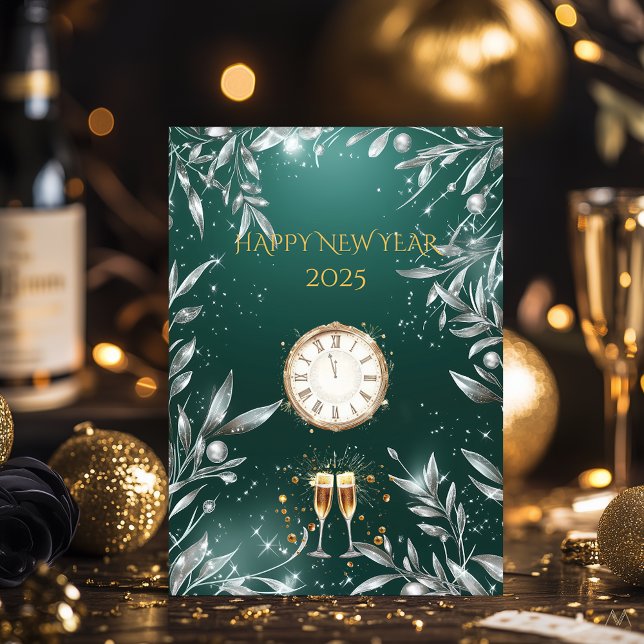 Elegantes Emerald und Silver Silver Silver Silver  Einladung (Von Creator hochgeladen)