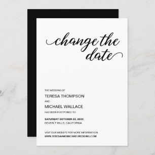 Elegantes Encore: Personalisierte Hochzeitspause Einladung