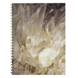 Elegantes Energy Graphic Clear Quarz Notizblock
