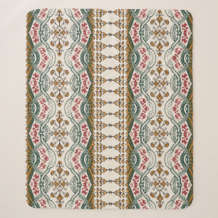 Elegantes ethnisches florales Boho-Design Sherpadecke