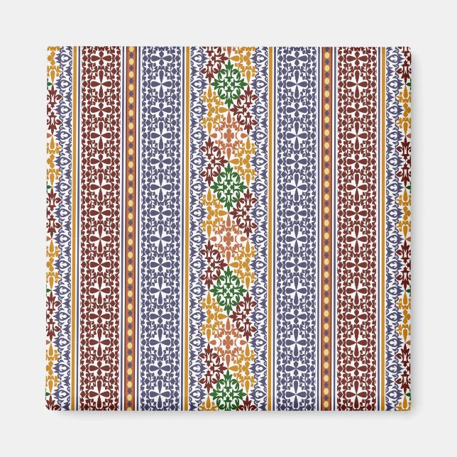 elegantes ethnisches Muster Magnet (Vorne)