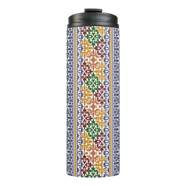 elegantes ethnisches Muster Thermosbecher (Vorderseite)