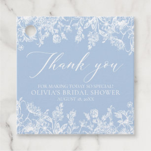 Elegantes Etwas Blaues Viktorianisches Brautparty Geschenkanhänger