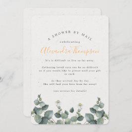 Elegantes Eukalyptus-Brautparty per Post Einladung