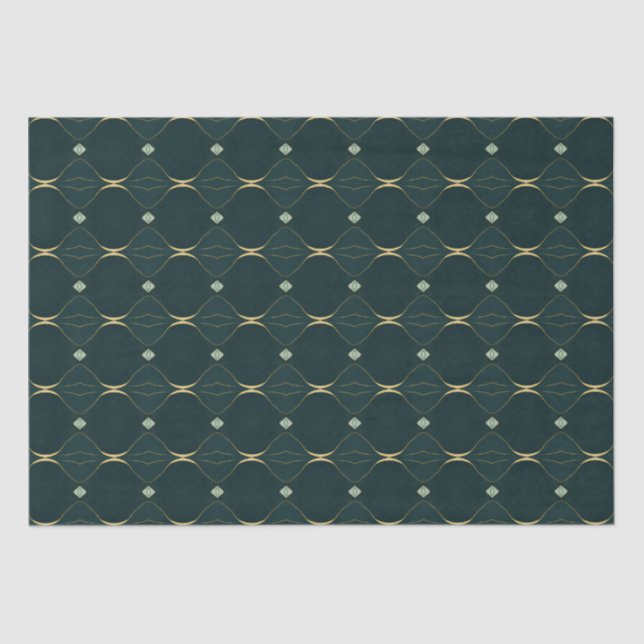 Elegantes Evergreen Tissue Paper-Set Seidenpapier (Vorderseite)
