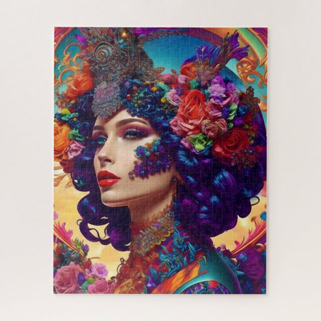 Elegantes Exotic Women Puzzle - 520 Stück (Vertikal)