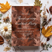Elegantes Fall Erntedank Cocktail Party