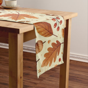 Elegantes Fall Pattern Großer Tischläufer