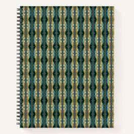 Elegantes Fallleaf Abstrakte Kunst, gestreiftes Mu Notizbuch